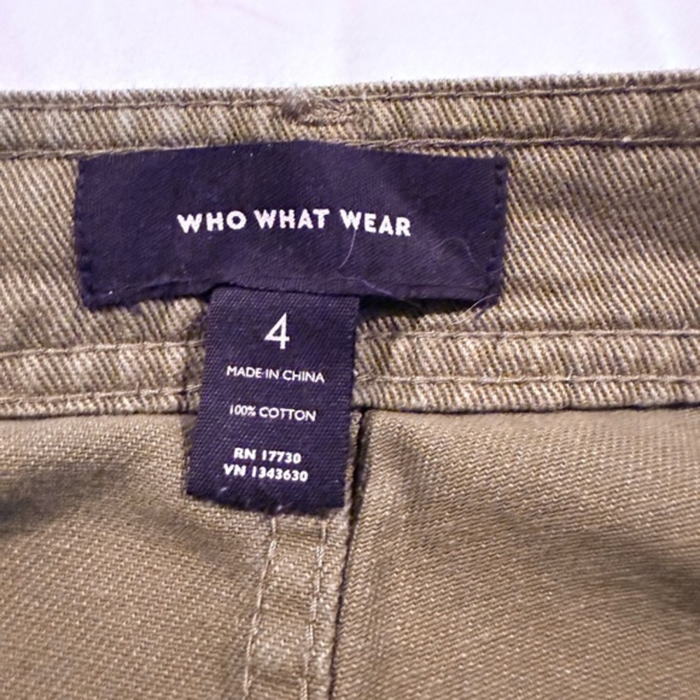 Who What Wear Olive Wide Leg Utility Pants | Size 27/4 | NWT - Picture 12 of 15